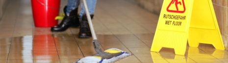 Arbeiten im Reinigungsbereich